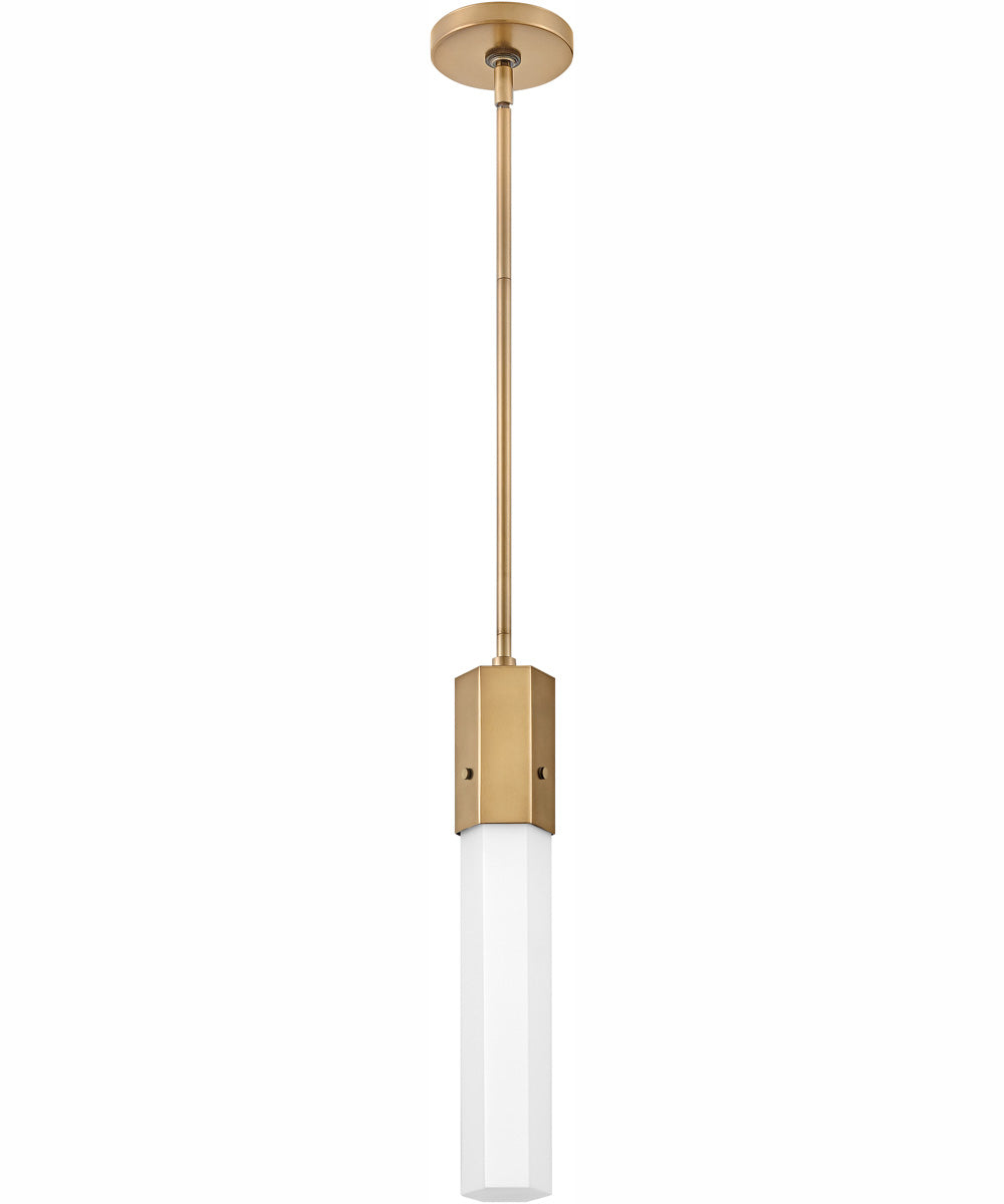Facet 1-Light Extra Small Pendant in Heritage Brass