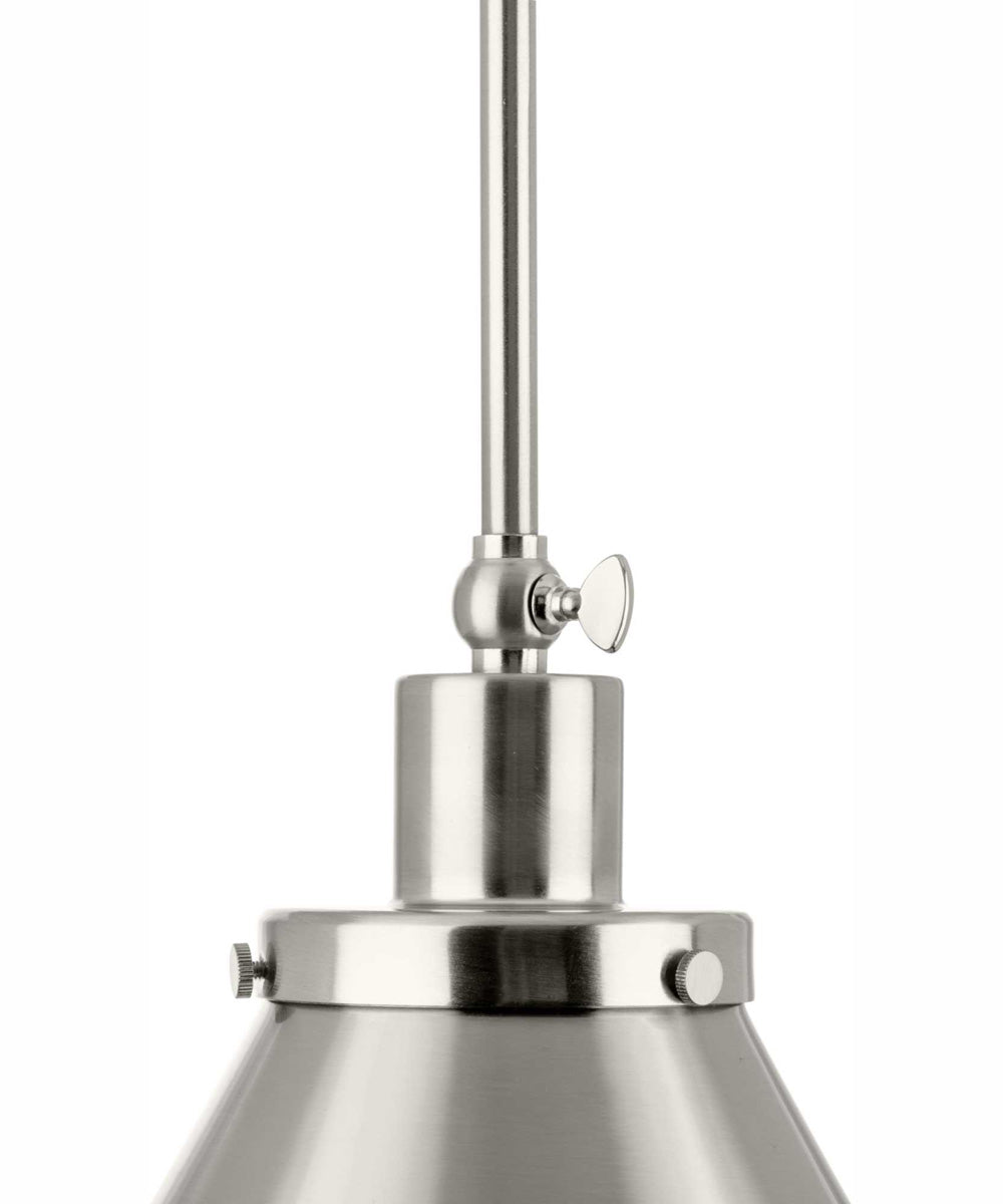 Hinton 1-Light Modern Farmhouse Pendant Brushed Nickel