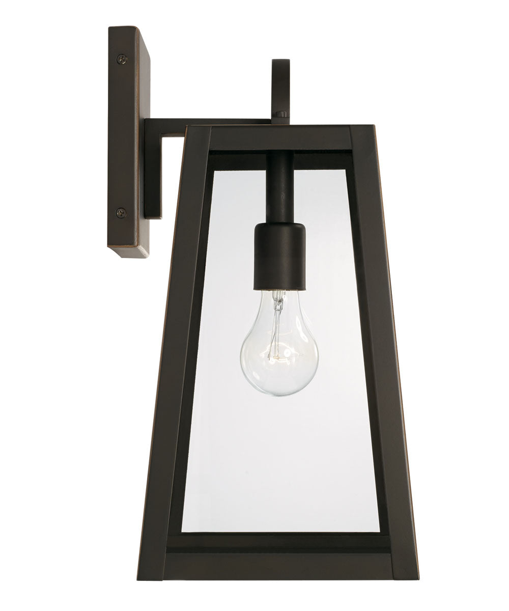 Leighton 1-Light Outdoor Wall-Lantern Rain or Shine - Oiled Bronze