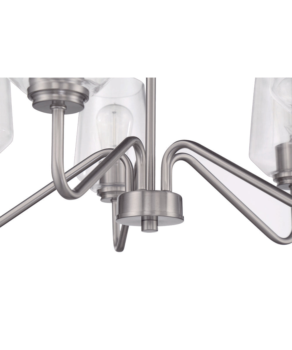 Shayna 5-Light Chandelier Brushed Polished Nickel