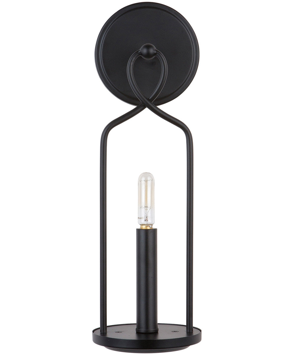 Sonnet 1-Light Sconce In Matte Black