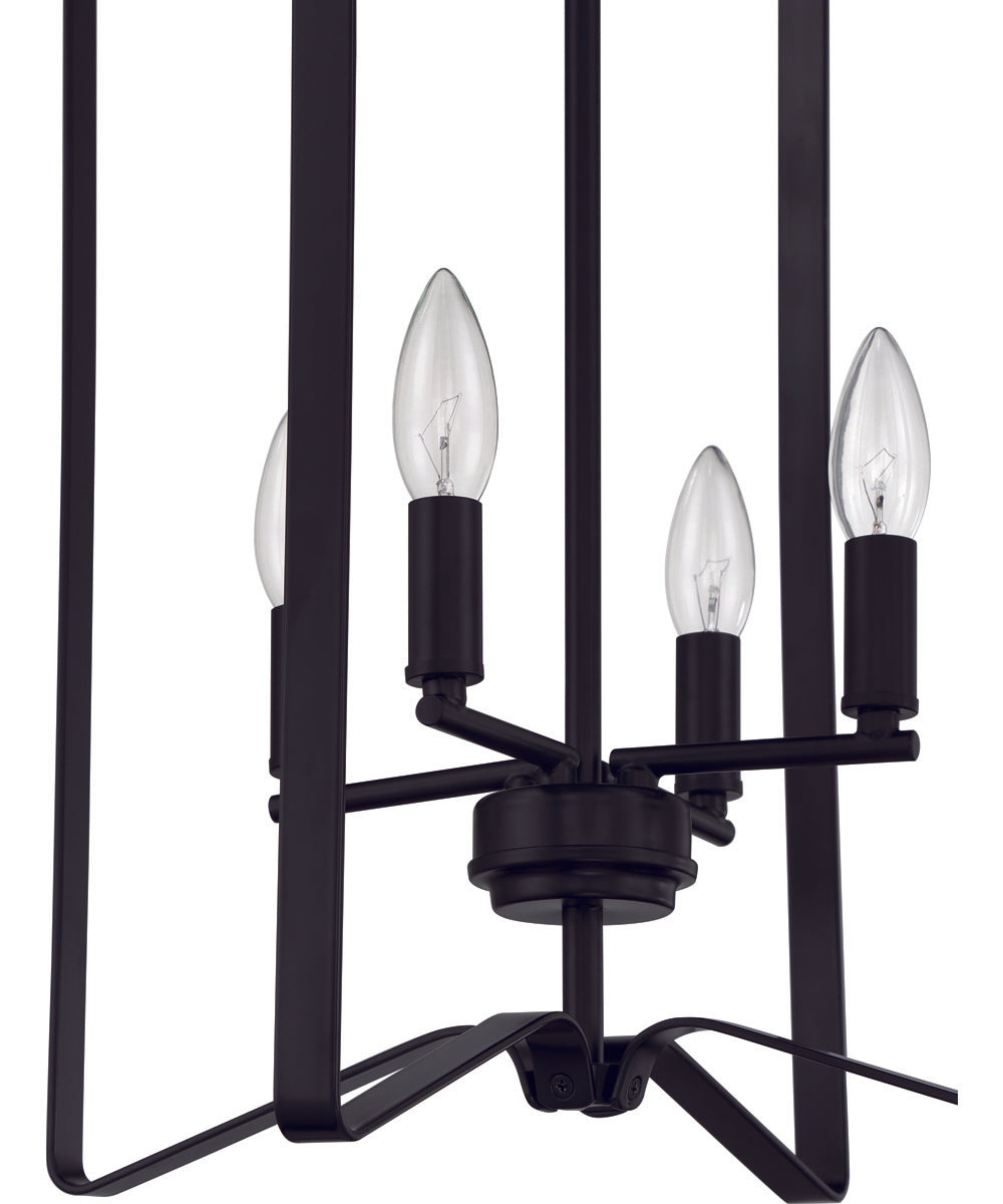 Shayna 4-Light Foyer Flat Black