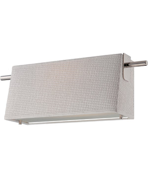 16"W Claire 1-Light LED Vanity & Wall Polished Nickel