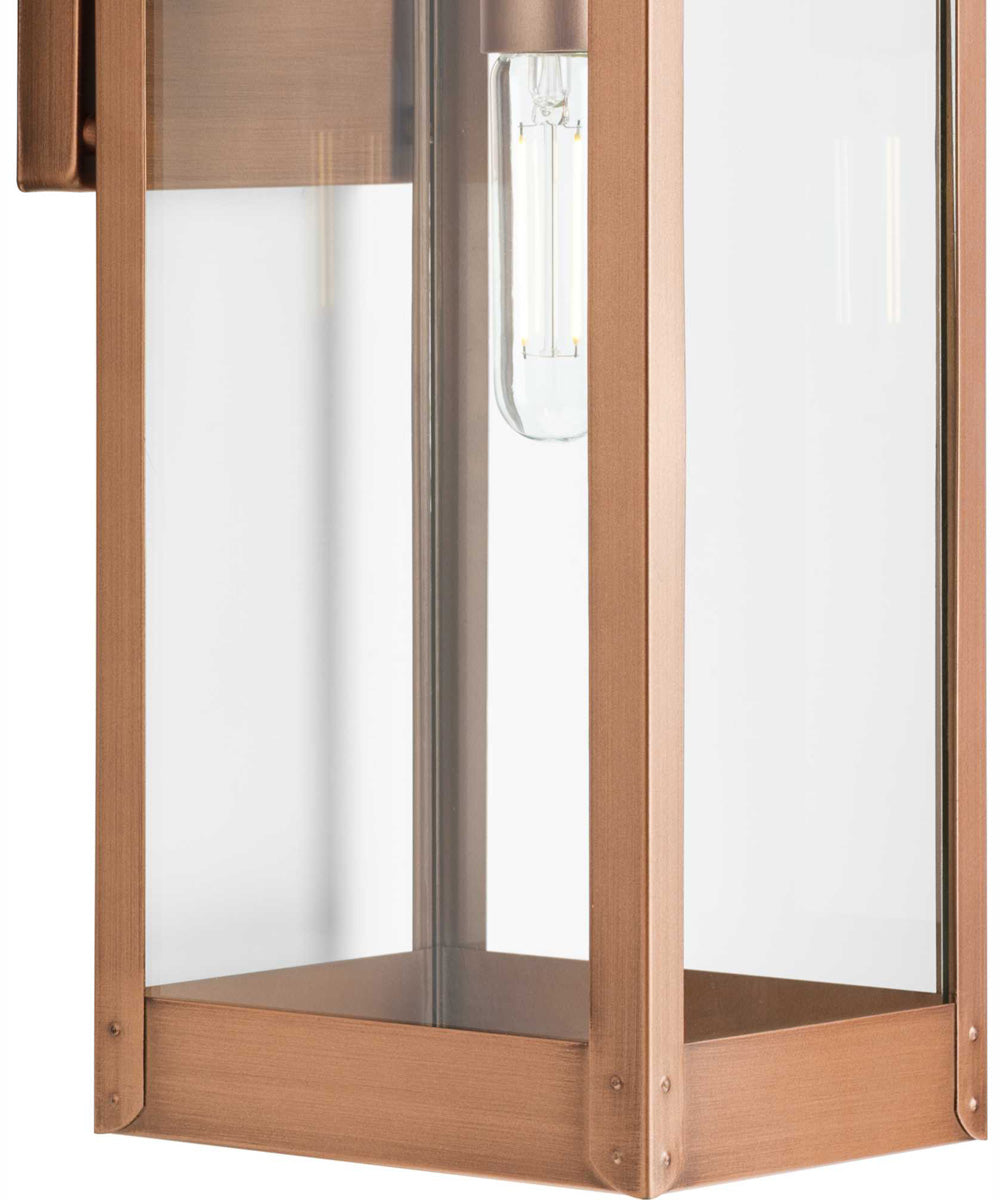 Union Square 1-Light Large Urban Industrial Outdoor Wall Lantern Antique Copper