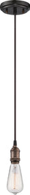 5"W Vintage 1-Light Pendant Rustic Bronze