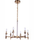 Tarryn 6-Light Chandelier Satin Brass