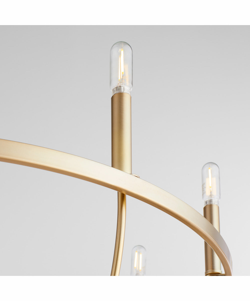 Tribute 8-light Chandelier Aged Brass