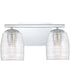Realm Medium 2-light Bath Light Polished Chrome