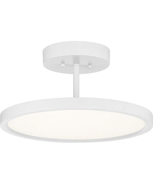 Beltway  Semi Flush Mount White Lustre