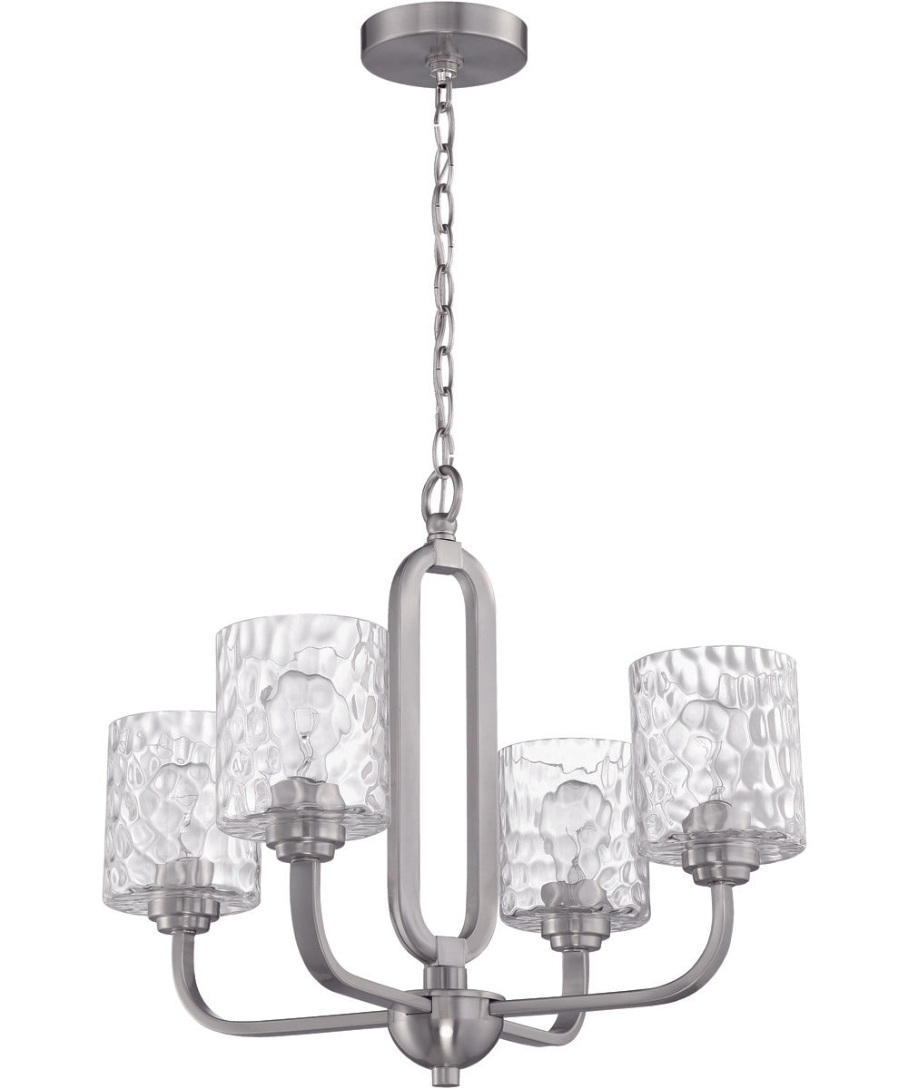 Collins 4-Light Chandelier Brushed Polished Nickel