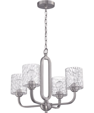 Collins 4-Light Chandelier Brushed Polished Nickel