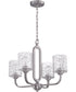 Collins 4-Light Chandelier Brushed Polished Nickel