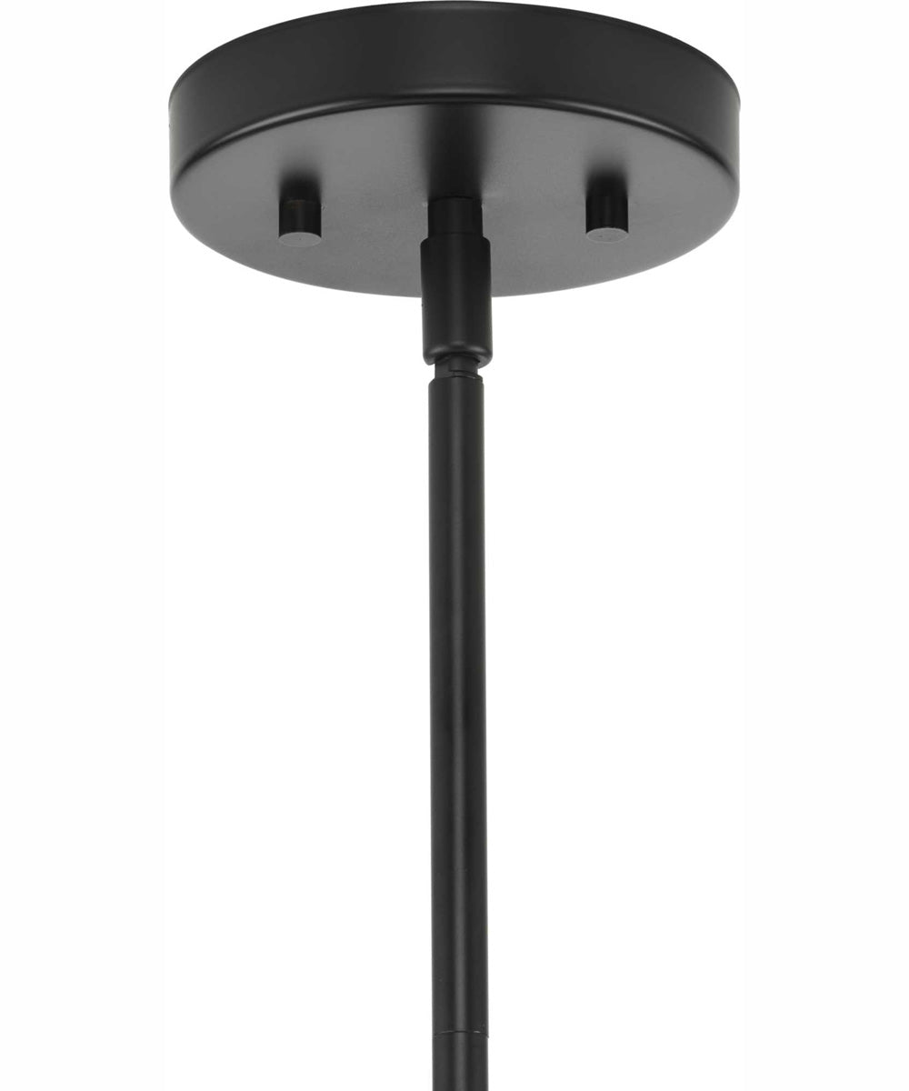 Haas 6-Light Mid-Century Modern Chandelier Matte Black