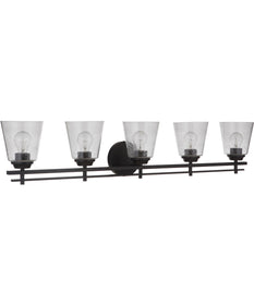 Drake 5-Light Bath Vanity Light Flat Black