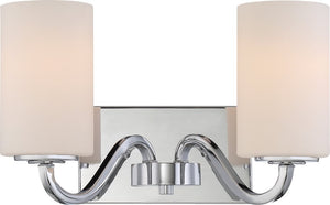 14"W Willow 2-Light Vanity & Wall Polished Nickel
