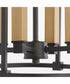 Olympus 4-light Entry Foyer Hall Chandelier Textured Black