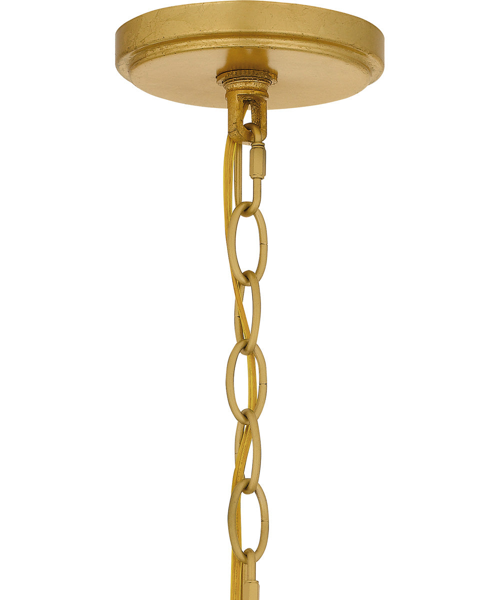 Maria 6-light Chandelier Gold Leaf