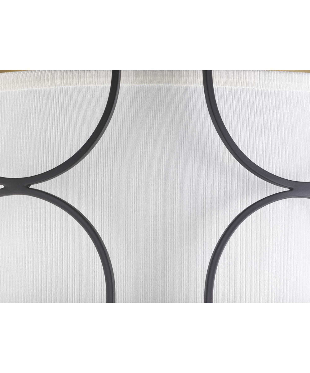 Landree 16" 3-Light Flush Mount Matte Black