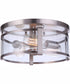 Elliot 3-Light Flush Mount Brushed Polished Nickel