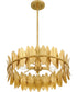 Liza 4-light Pendant Gold Leaf