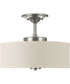 Inspire 1-Light 13" LED Semi-Flush Mount Brushed Nickel