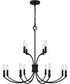 Briar 12-light Chandelier Matte Black
