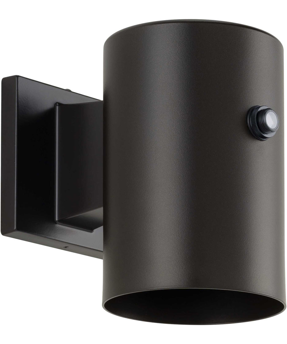 5"  LED Outdoor Aluminum Wall Mount Cylinder with Photocell Antique Bronze
