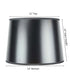 14"W x 10"H Black Parchment Gold-Lined Drum Lampshade