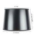 14"W x 10"H Black Parchment Gold-Lined Drum Lampshade