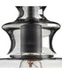 Staunton 1-Light Smoke Glass Global Pendant Light Graphite