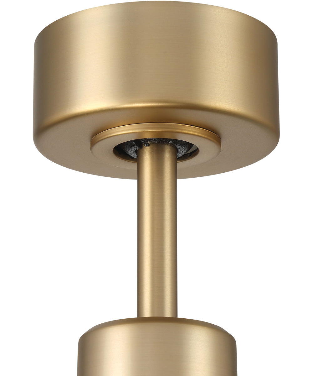 Mondo 54" Ceiling Fan (Blades Included) Satin Brass/Flat Black