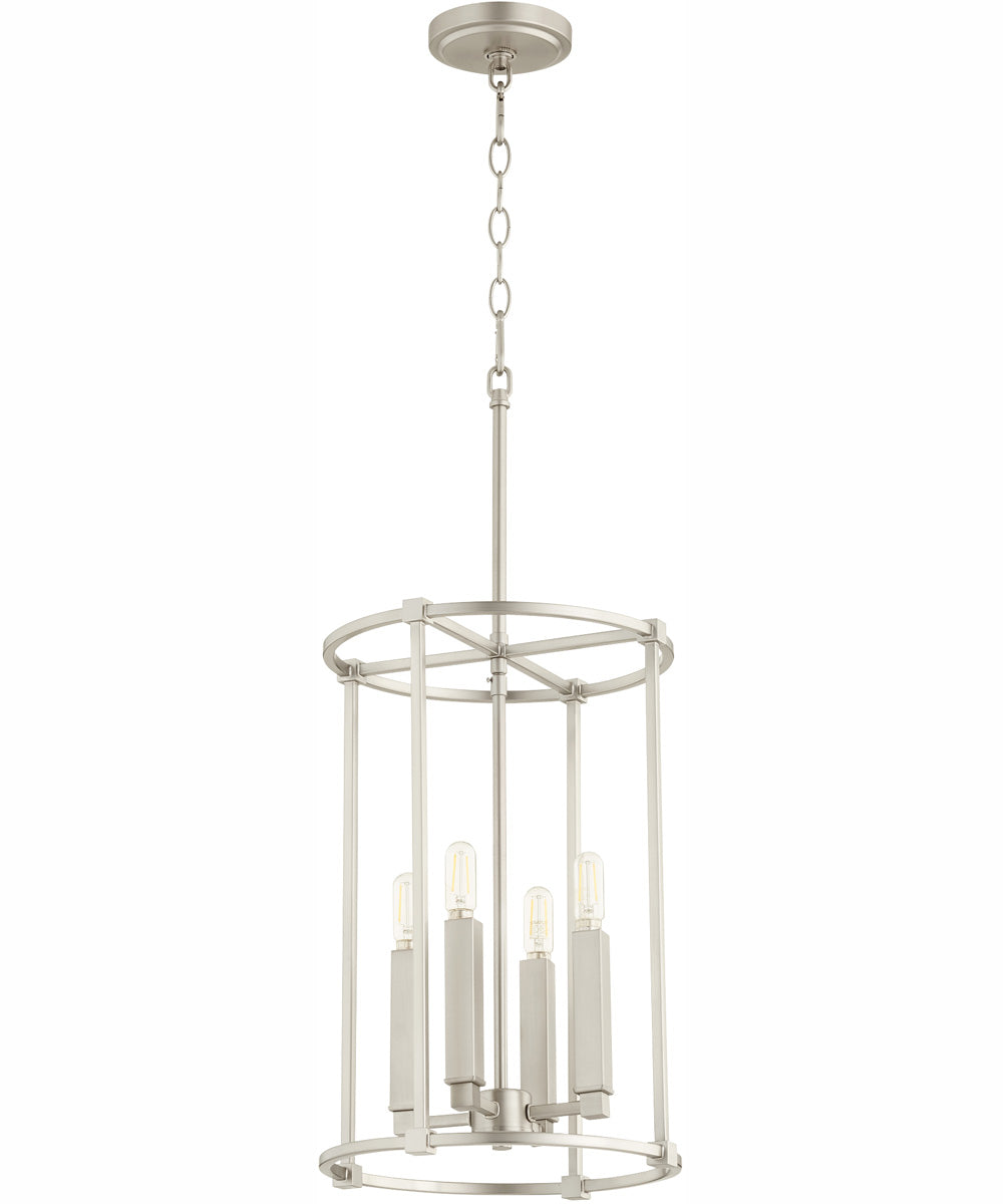 Olympus 4-light Entry Foyer Hall Chandelier Satin Nickel