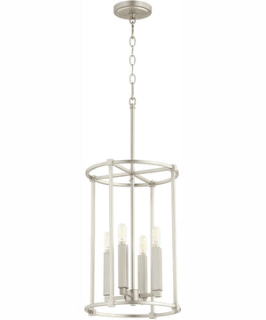 Olympus 4-light Entry Foyer Hall Chandelier Satin Nickel