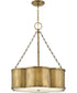 Chance 3-Light Medium Drum in Heritage Brass