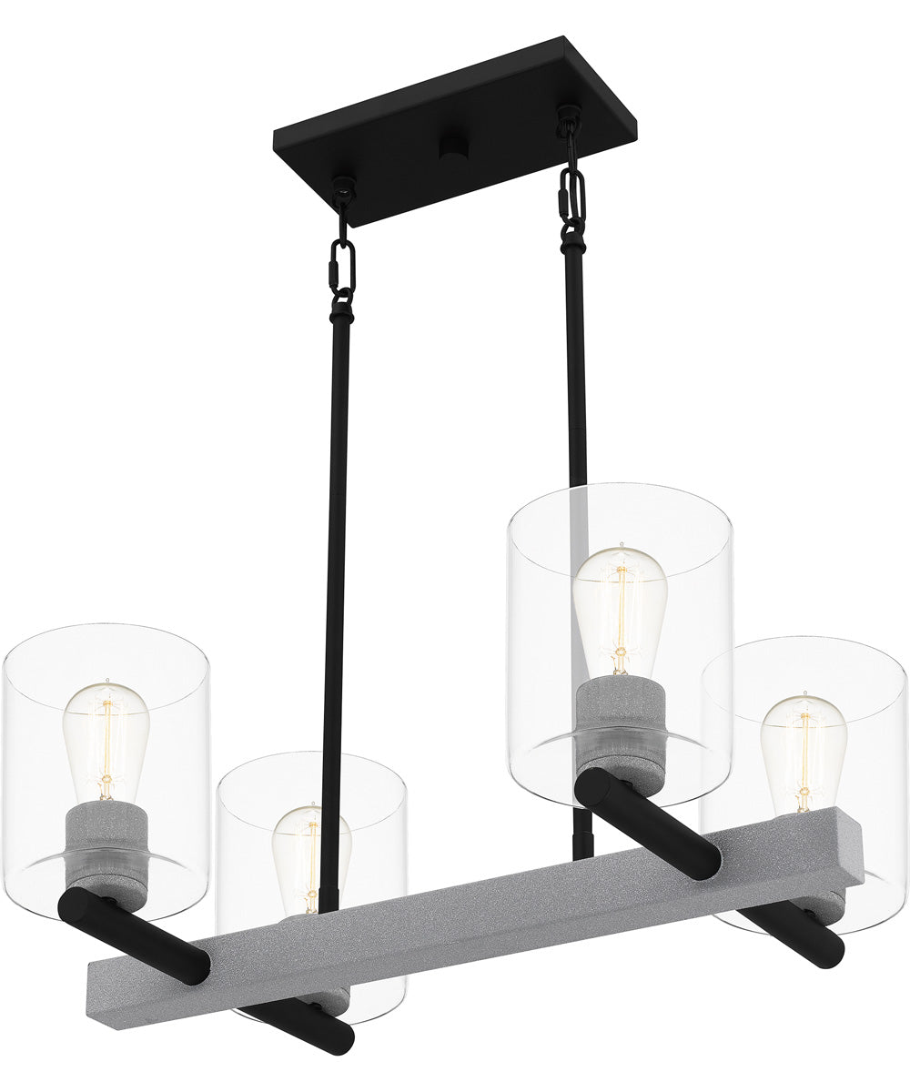 Caldwell 4-light Island Light Matte Black