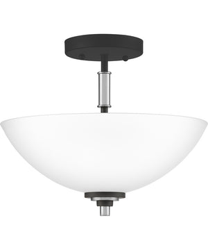 Conrad Medium 2-light Semi Flush Mount Brushed Nickel