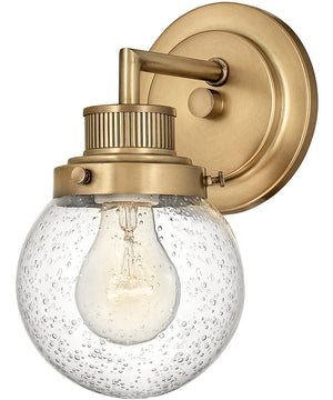 Poppy 1-Light Single Light Vanity in Heritage Brass