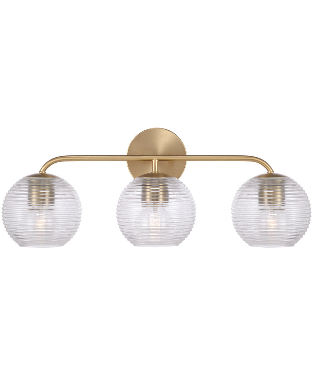 Dolan 3-Light Vanity Matte Brass