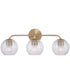 Dolan 3-Light Vanity Matte Brass