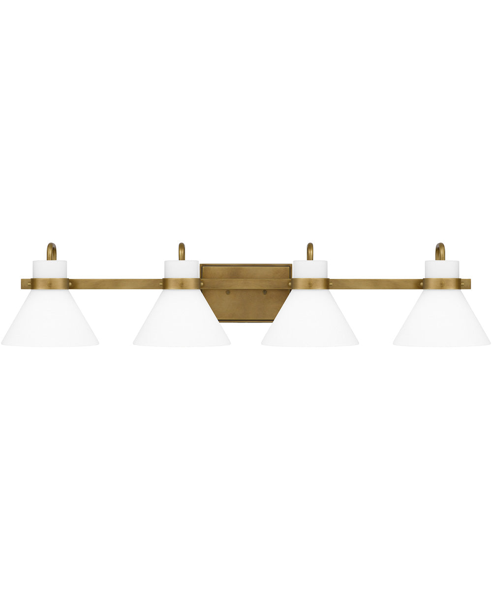 Regency Extra Large 4-light Bath Light Weathered Brass