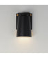 Rivet VX LED Outdoor Sconce Black / Antique Brass
