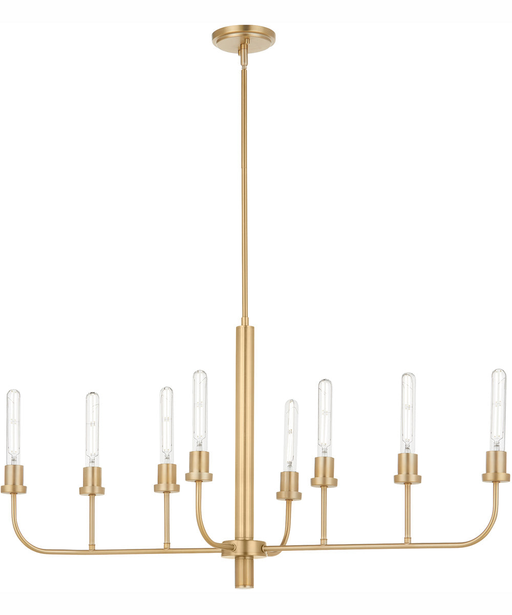 Sheridan 8-light Chandelier Aged Brass