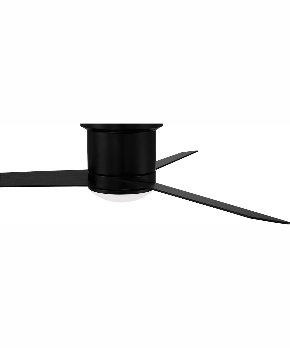 52" Cole 1-Light Ceiling Fan Flat Black