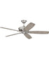 Santori 60 Ceiling Fan (Blades Included) Brushed Polished Nickel
