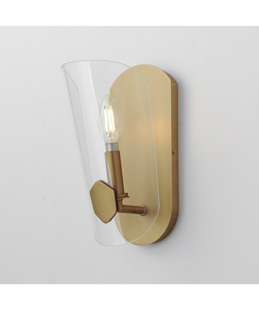 Armory 1-Light Wall Sconce Natural Aged Brass