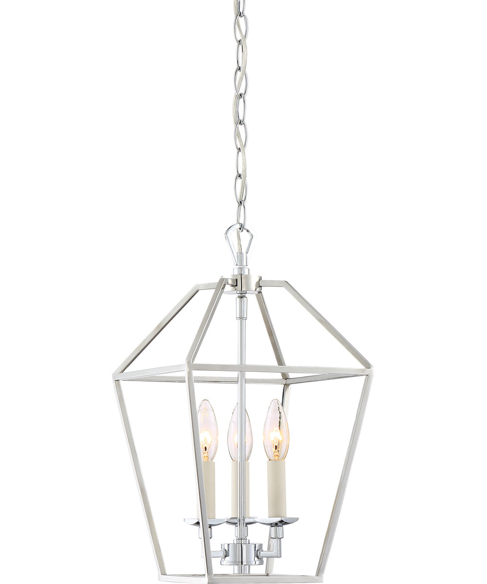 Aviary 3-light Pendant Polished Nickel