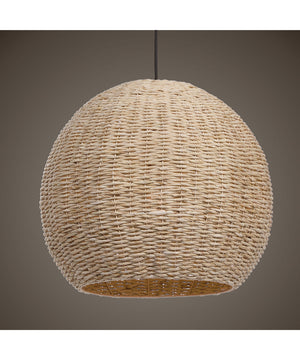 Seagrass 1 Light Dome Pendant