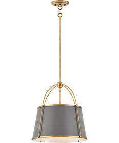 Clarke 1-Light Medium Pendant in Lacquered Dark Brass