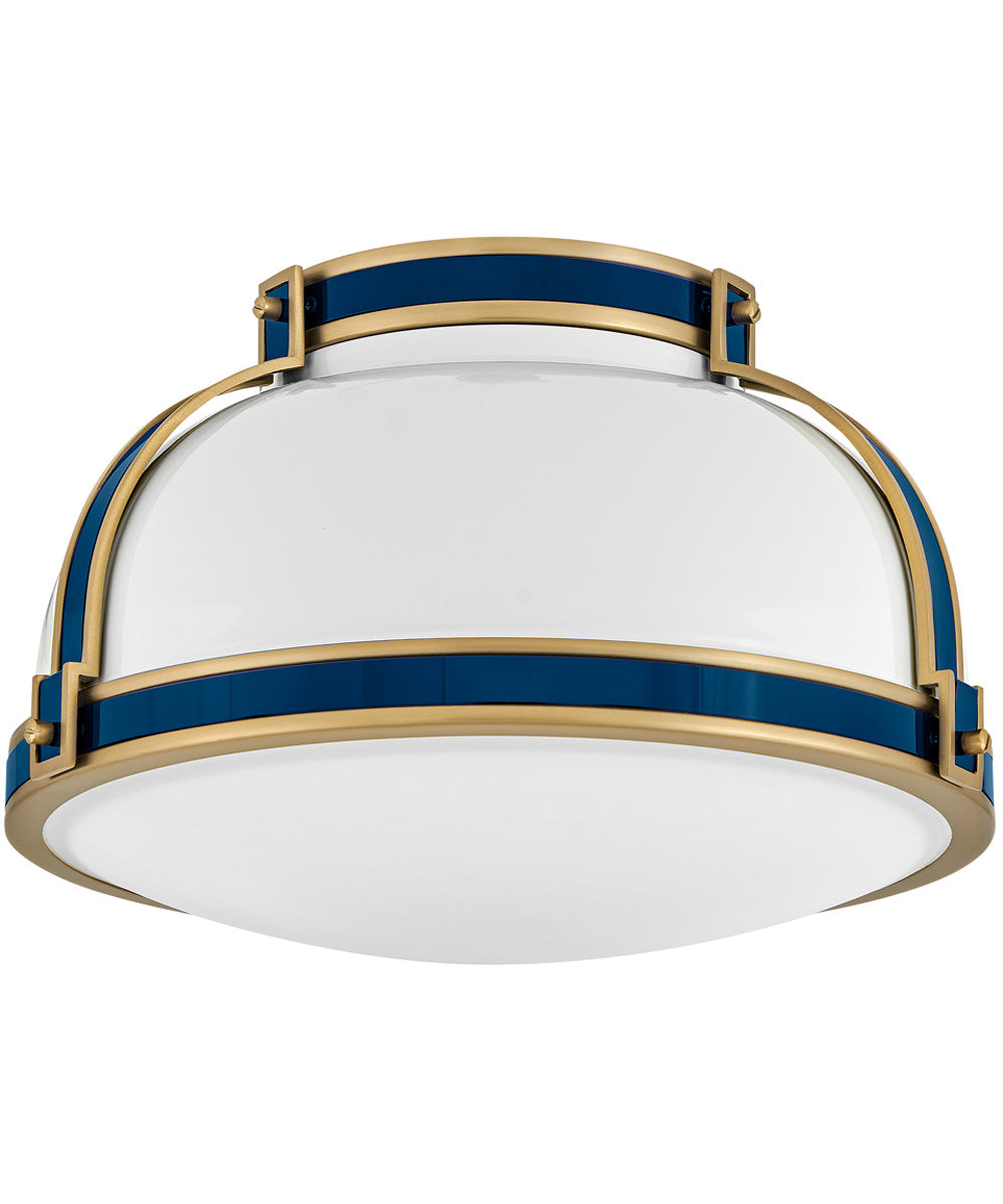 Barton 2-Light Medium Flush Mount in Gloss White