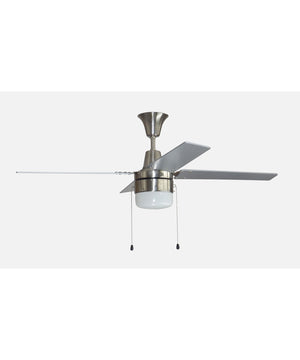 48" Connery 1-Light LED Ceiling Fan (Blades Included) Brushed Polished Nickel
